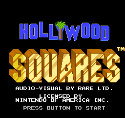 Hollywood Squares (USA) Title Screen